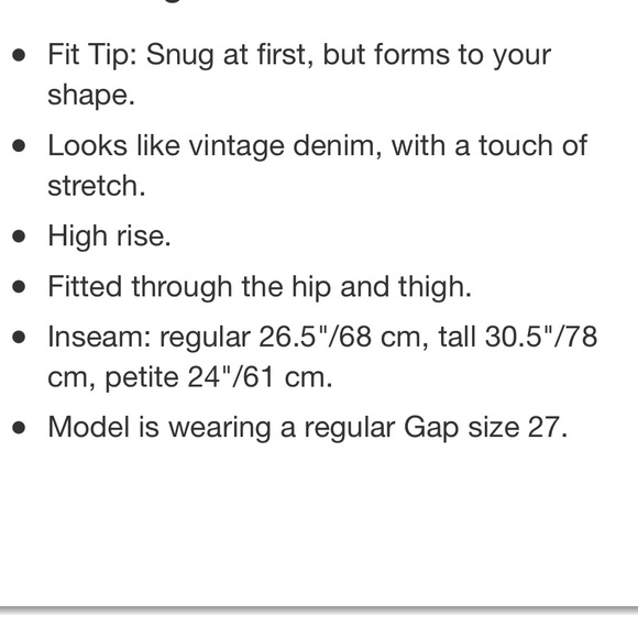 Gap Cheeky Straight High Rise Vintage Style Jeans - Picture 12 of 13